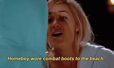 Lauren Conrad Homeboy Wore Combat Boots Tothe Beach GIF - Lauren Conrad Homeboy Wore Combat Boots Tothe Beach - Discover & Share GIFs