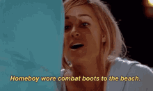 Lauren Conrad Homeboy Wore Combat Boots Tothe Beach GIF - Lauren Conrad Homeboy Wore Combat Boots Tothe Beach GIFs