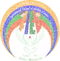 a drawing of a circle with the word sale on it