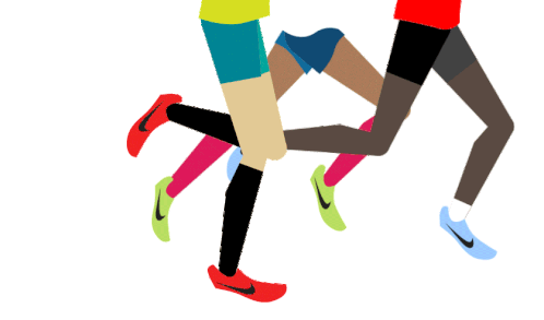Run Running Sticker - Run Running Corrida Stickers