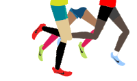 Run Running Sticker - Run Running Corrida Stickers