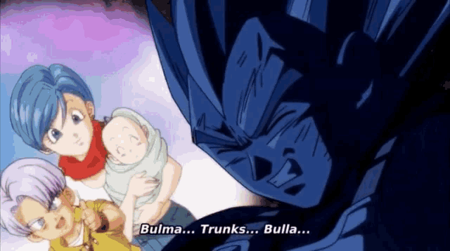 Vendo Trunks conta que é filho de Vegeta e Bulma