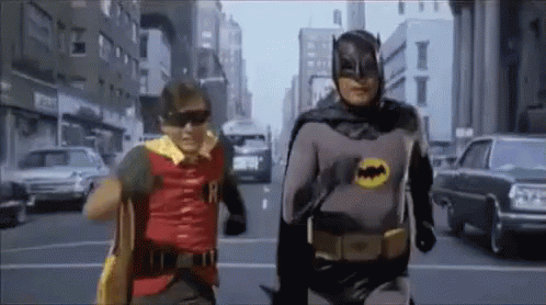 Batman And Robin Are Late - Late GIF - Late Batman Robin - Discover & Share  GIFs