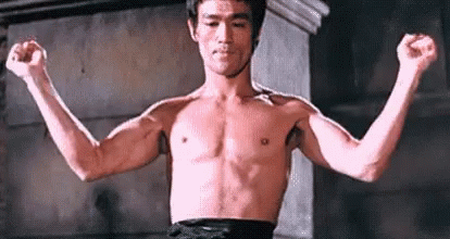 Bruce Lee Flex GIFs | Tenor