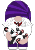 Gnome Panda Bear Sticker - Gnome Panda Bear Stickers