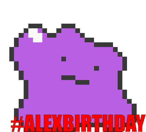 Alex Birthday Ditto Sticker - Alex Birthday Ditto Alex Stickers