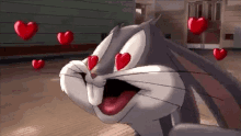 In Love Bugs Bunny GIF - In Love Bugs Bunny Hearts GIFs
