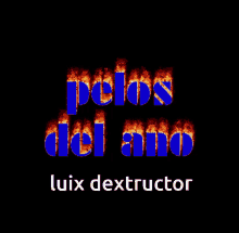 Luix Dextructor Pelos Del Ano GIF - Luix Dextructor Pelos Del Ano Letras De Fuego GIFs