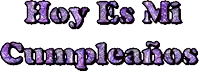 the word hoy is written in purple letters on a white background