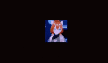 a picture of a girl with a bow on her head