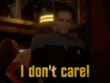 Star Trek Ds9 GIF - Star Trek Ds9 I Dont Care GIFs