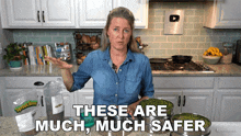 These Are Much Much Safer Jill Dalton GIF - These Are Much Much Safer Jill Dalton The Whole Food Plant Based Cooking Show GIFs