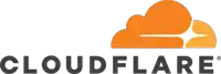a logo for cloudflare with an orange cloud