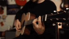Strumming Jared Dines GIF - Strumming Jared Dines Acoustic Guitar GIFs