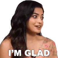 I'M Glad Rashmika Mandanna Sticker - I'M Glad Rashmika Mandanna Pinkvilla Stickers