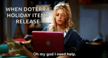 When Doterra Holiday Items Release Kaley Cuoco GIF - When Doterra Holiday Items Release Kaley Cuoco Penny GIFs