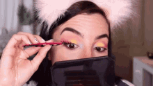 Fixing Fake Eyelashes Bilintina GIF - Fixing Fake Eyelashes Bilintina Bilintina Makeup GIFs