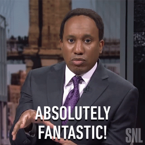 Absolutely Fantastic Stephen A Smith GIF - Absolutely Fantastic Stephen A  Smith Saturday Night Live - Discover & Share GIFs