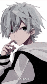 Anime Boy White Hair Snow GIF - Anime Boy White Hair Snow GIFs