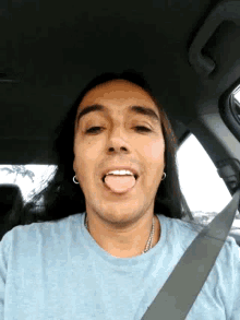 Tongue Out Driving GIF - Tongue Out Driving Selfie GIFs