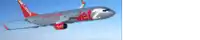 a jet2 airplane is flying in the blue sky