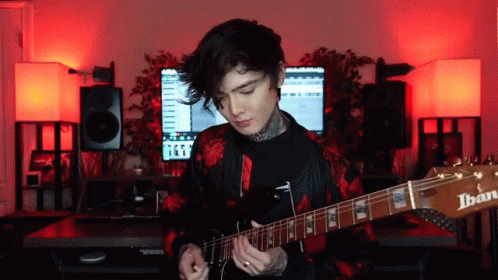 Hair Flip Tim Henson GIF  Hair Flip Tim Henson Guitar  Discover  Share  GIFs