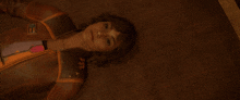 a woman laying on a bed with kay saying " someday we 'll be sleeping on a bed like this every night "