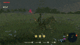 a person riding a horse in a video game with a tree being struck by lightning