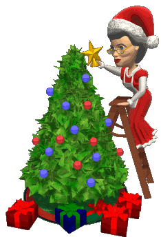 Mrs Clause Tree Topper Sticker - Mrs Clause Tree Topper Tree Star Stickers