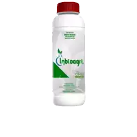a white bottle with a red cap that says ' inbioagri ' on it