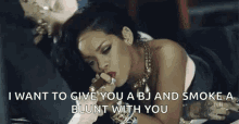 Rihanna Cigar GIF - Rihanna Cigar Smoke GIFs
