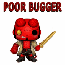 Poor Bugger Hellboy GIF - Poor Bugger Hellboy Feel Bad GIFs