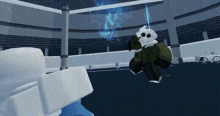 a person is standing in a room in a video game .