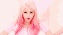 Hyejeong Pinkhair GIF - Hyejeong Pinkhair Aoa Hyejeong GIFs