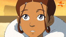 a nickelodeon cartoon of a girl with a fur coat