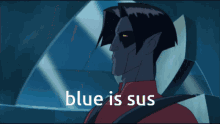 Blue Is Sus Sus GIF - Blue Is Sus Sus Among Us GIFs