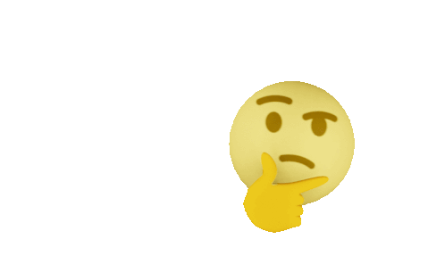 Emoji Thinking Emoji Sticker - Emoji Thinking Emoji 3d Stickers