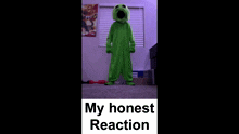 My Honest Reaction Green Guy GIF - My Honest Reaction My Honest Reaction GIFs