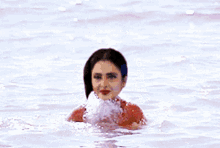 Rekha Bond Girl GIF - Rekha Bond Girl Swim GIFs