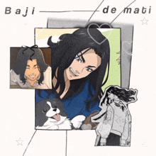 a collage of images of a man with the name baju de mati