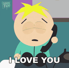 I Love You Butters Stotch GIF - I Love You Butters Stotch South Park GIFs