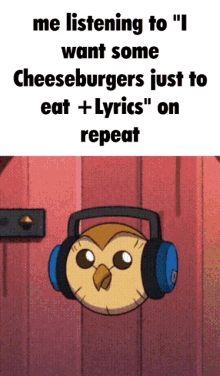 hooty owl house cheeseburgers repeat