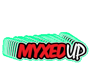 Myxed Up Creations Logo Sticker - Myxed Up Creations Logo Myxedup Stickers