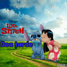 Boa Tarde Lilo And Stitch GIF - Boa Tarde Lilo And Stitch Kiss Cheek GIFs