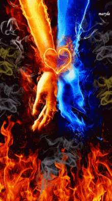 Love Red And Blue GIF - Love Red And Blue Flame GIFs