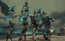 Sea Of Thieves Pirates GIF - Sea Of Thieves Pirates Dance GIFs