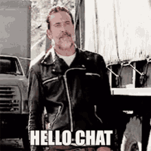 Walking Dead Negan GIF - Walking Dead Negan Hello Chat GIFs