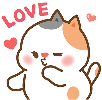 Love Blow Kiss Sticker - Love Blow Kiss Cat Stickers