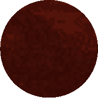 a pixelated image of a brown circle with a white border