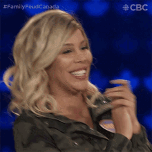 Clapping Brittany GIF - Clapping Brittany Family Feud Canada GIFs
